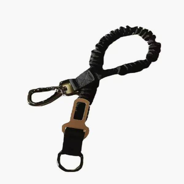 Dog Seat Belt 1-to-2 Extend Rope 54-90CM Elasticity Pet Safety Nylon Dog Leash with Car Seat Buckle Dog Accessories Olive Khaki - Image 4