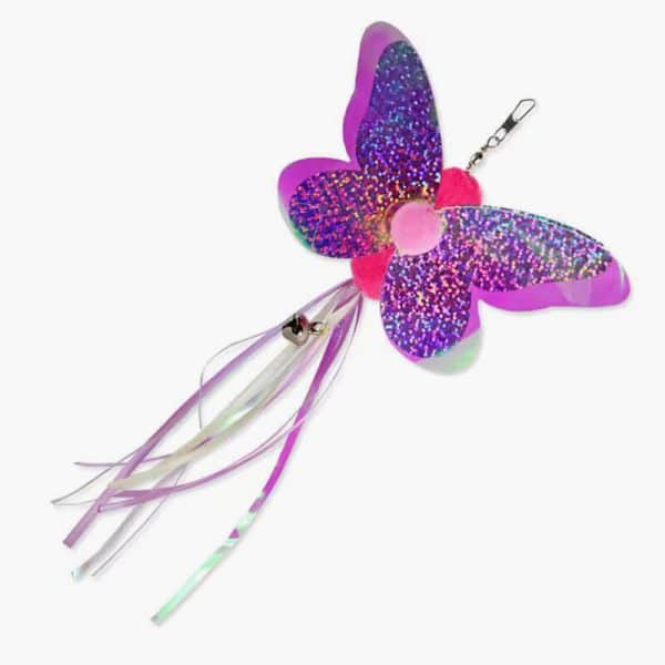 4PCS Pet Supplies Cat Teaser Wand Refill Funny Butterfly Kitten Teaser Stick Replacement Refill Attachment Plush Tassel Cat Toys - Image 4