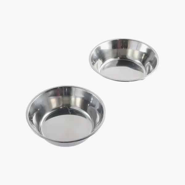 Pet Supplies Large Capacity Dog Bowl Non-rust Stainless Steel Cat Water Feeder Bowls Silver Pet Food Container Kitten - Image 3