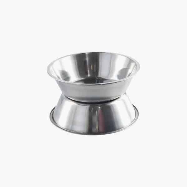 Pet Supplies Large Capacity Dog Bowl Non-rust Stainless Steel Cat Water Feeder Bowls Silver Pet Food Container Kitten - Image 4