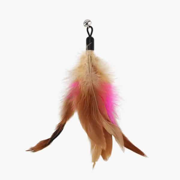 5pcs Feather Accessories Of Cat Stick Replace Cat Toy Teaser Stick Replacement Pet Toy - Image 4