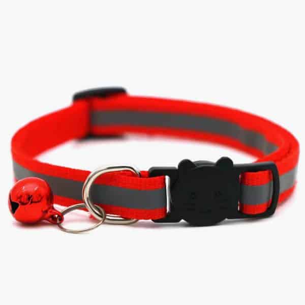 Mini Adjustable Dogs Collars Puppy Bell Necklace Bow Tie with Reflective Strips Cats Pattern Buckle Collars for Pets Accessories - Image 2