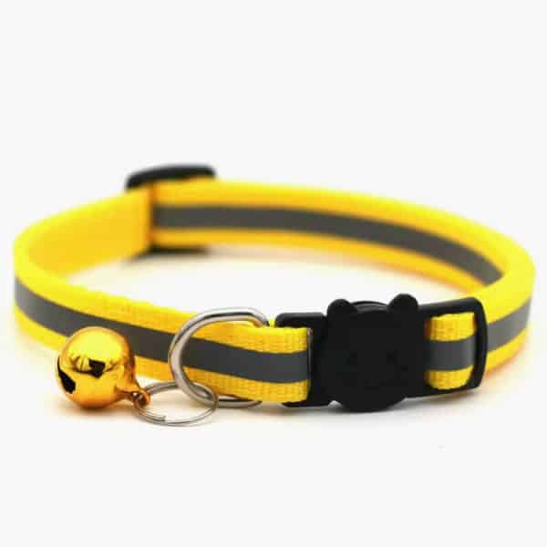 Mini Adjustable Dogs Collars Puppy Bell Necklace Bow Tie with Reflective Strips Cats Pattern Buckle Collars for Pets Accessories - Image 3