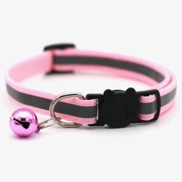 Mini Adjustable Dogs Collars Puppy Bell Necklace Bow Tie with Reflective Strips Cats Pattern Buckle Collars for Pets Accessories - Image 5