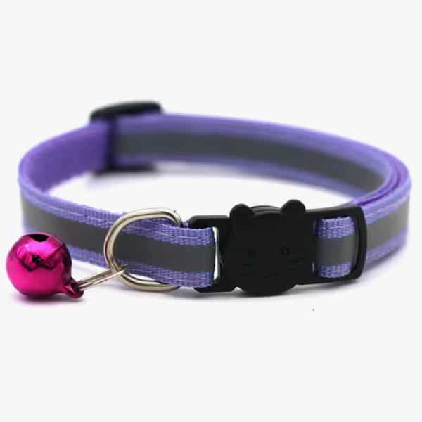 Mini Adjustable Dogs Collars Puppy Bell Necklace Bow Tie with Reflective Strips Cats Pattern Buckle Collars for Pets Accessories - Image 6